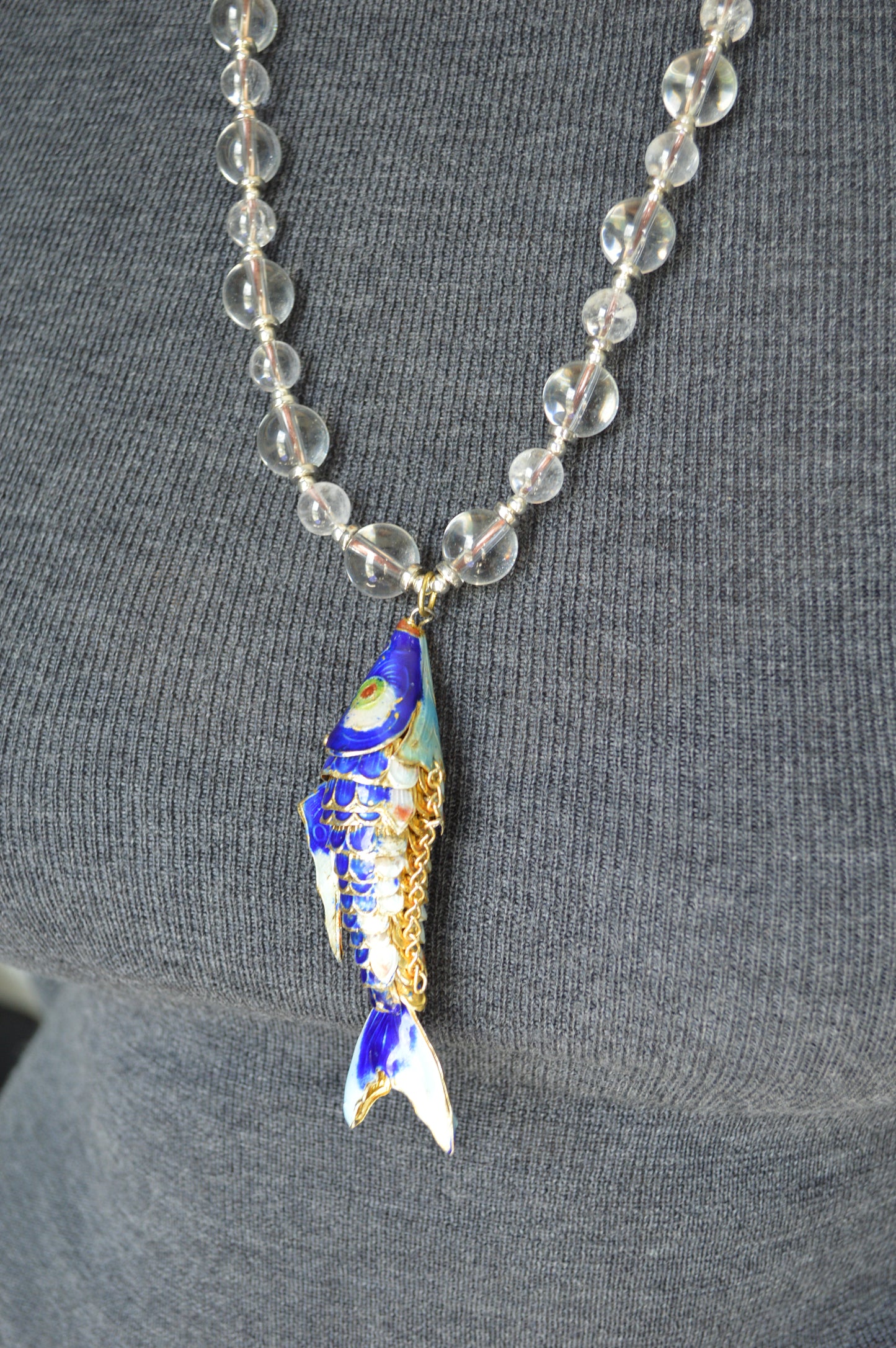 Beaded Fish Necklace